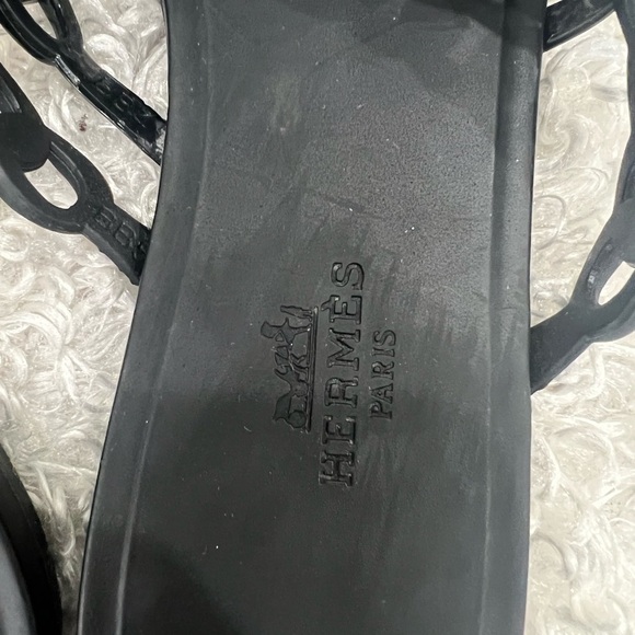HERMÈS Chaine d'Ancre PVC Slides Sandals - Picture 9 of 12